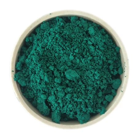 Pigments de tinta ceràmica verda